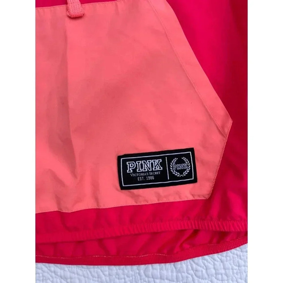 PINK Victorias Secret Womens Pullover Quarter Zip Hooded Windbreaker Jacket XS - Picture 4 of 6